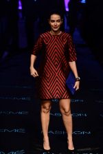 Neha Dhupia at Payal Singhal Show at Lakme Fashion Week 2015 Day 4 on 21st March 2015
